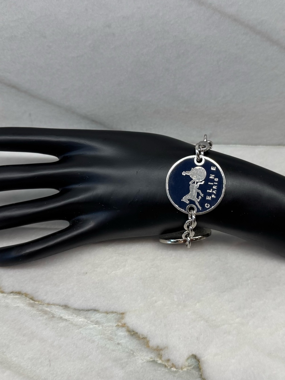 Celine Paris Vintage Carriage Coin Bracelet